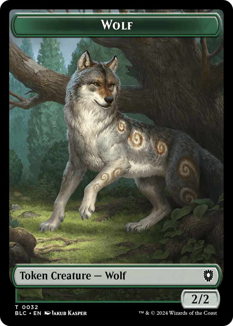 Goat // Wolf (032) Double-Sided Token [Bloomburrow Commander Tokens] MTG Single Magic: The Gathering  | Multizone: Comics And Games