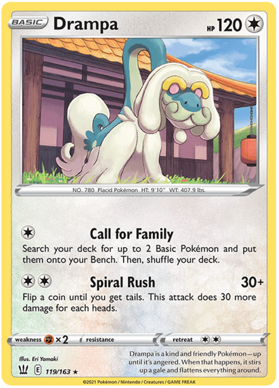 Drampa (119/163) [Sword & Shield: Battle Styles] Pokemon Single Pokémon  | Multizone: Comics And Games