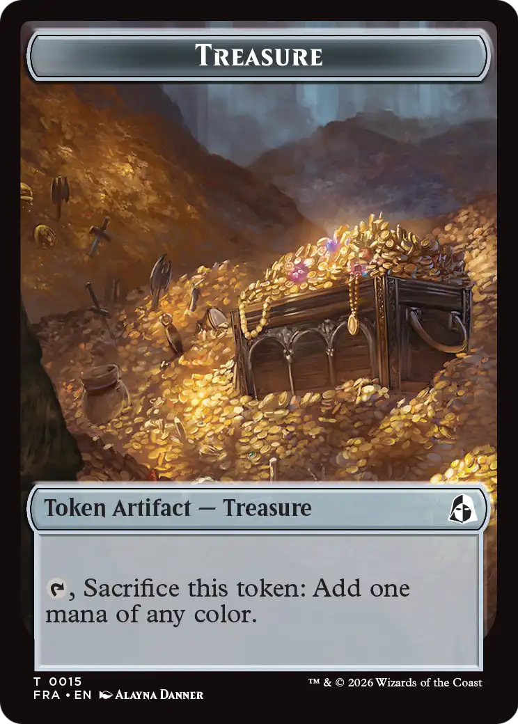 Dragon // Treasure Double-Sided Token [Reality Fracture Tokens] | Multizone: Comics And Games