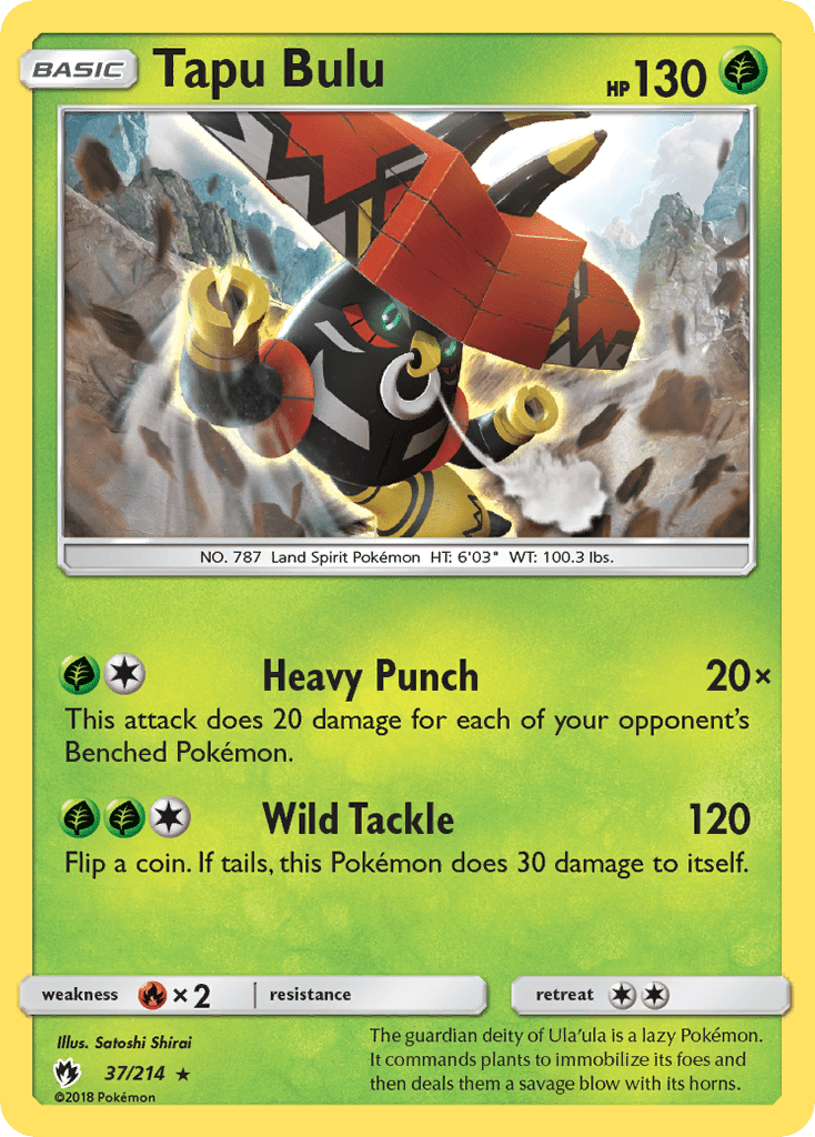 Tapu Bulu (37/214) [Sun & Moon: Lost Thunder] Pokemon Single Pokémon  | Multizone: Comics And Games