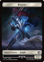 Hero (0003) // Knight Double-Sided Token [FINAL FANTASY Tokens] MTG Single Magic: The Gathering  | Multizone: Comics And Games