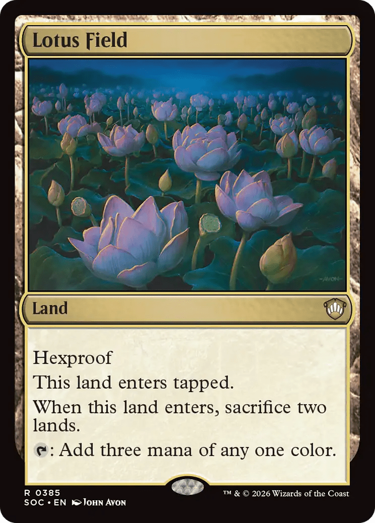 Lotus Field [Secrets of Strixhaven Commander] MTG Single Magic: The Gathering  | Multizone: Comics And Games