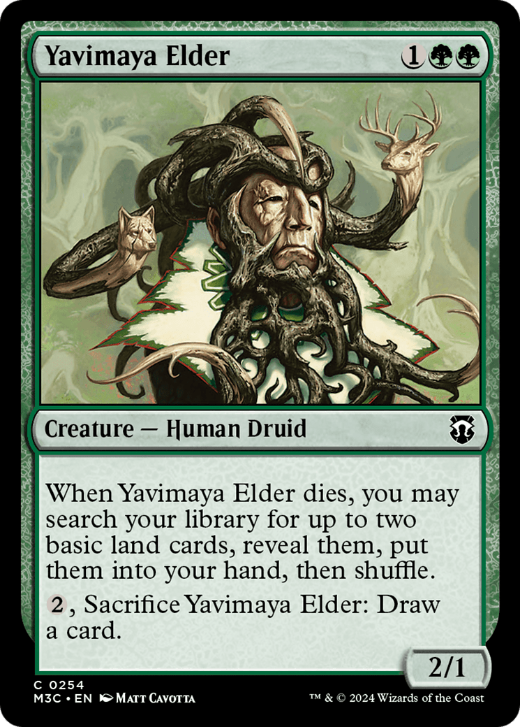 Yavimaya Elder (Ripple Foil) [Modern Horizons 3 Commander] MTG Single Magic: The Gathering  | Multizone: Comics And Games