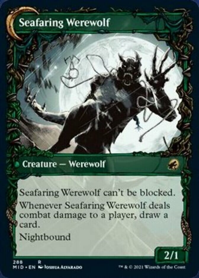 Suspicious Stowaway // Seafaring Werewolf (Showcase Equinox) [Innistrad: Midnight Hunt] MTG Single Magic: The Gathering  | Multizone: Comics And Games
