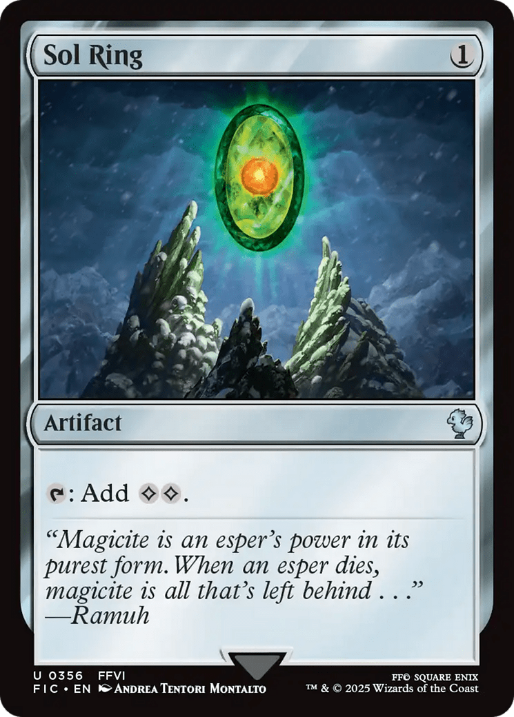 Sol Ring (0356) [FINAL FANTASY Commander] MTG Single Magic: The Gathering  | Multizone: Comics And Games