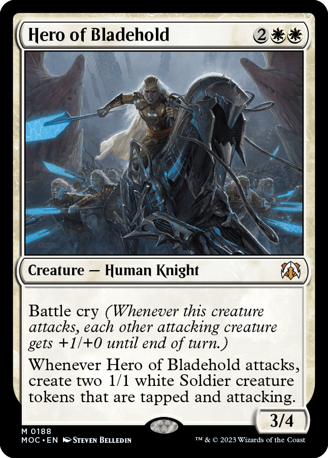 Hero of Bladehold [March of the Machine Commander] MTG Single Magic: The Gathering  | Multizone: Comics And Games