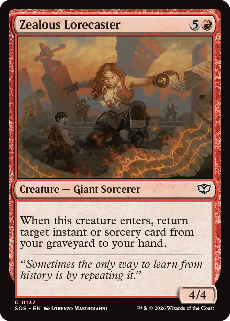 Zealous Lorecaster [Secrets of Strixhaven] MTG Single Magic: The Gathering  | Multizone: Comics And Games
