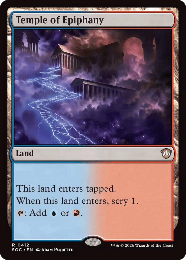 Temple of Epiphany [Secrets of Strixhaven Commander] MTG Single Magic: The Gathering  | Multizone: Comics And Games