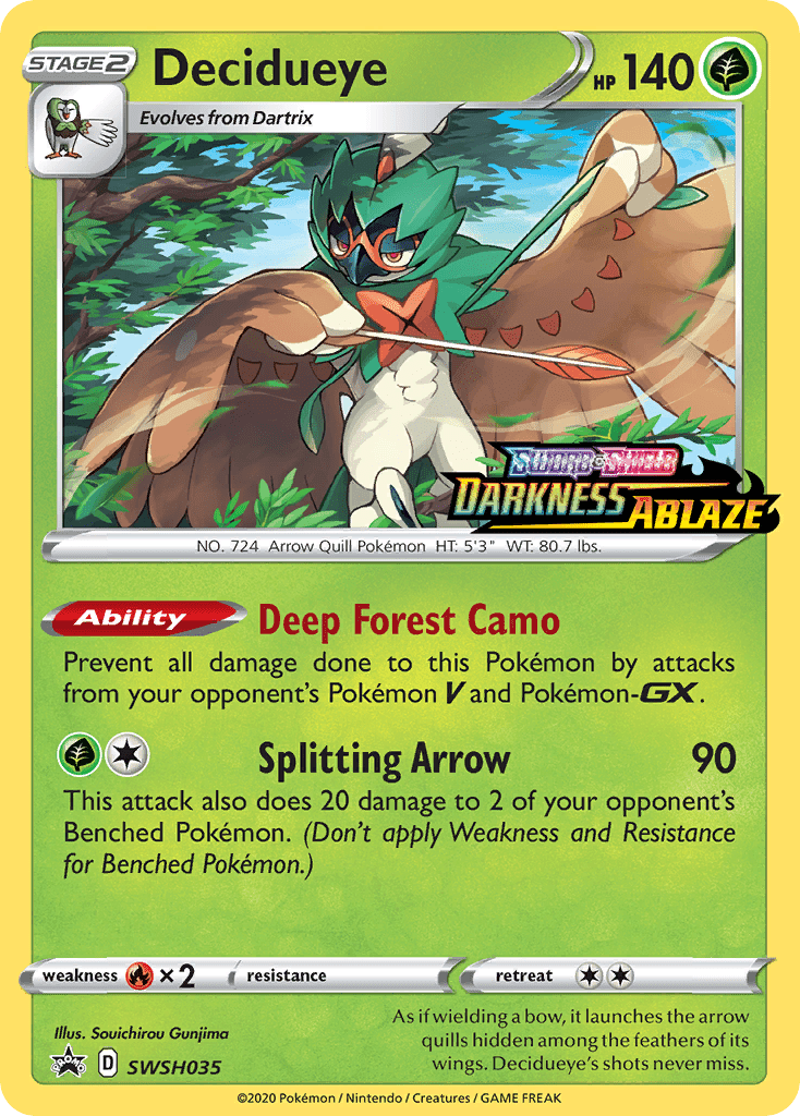 Decidueye (SWSH035) (Prerelease Promo) [Sword & Shield: Black Star Promos] Pokemon Single Pokémon  | Multizone: Comics And Games