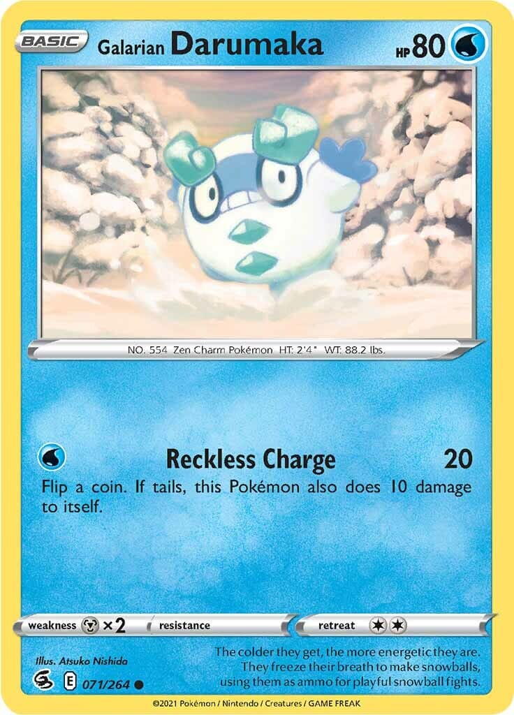 Galarian Darumaka (071/264) [Sword & Shield: Fusion Strike] Pokemon Single Pokémon  | Multizone: Comics And Games
