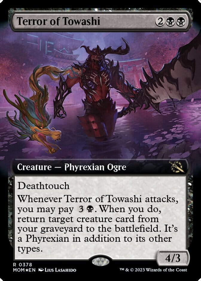 Terror of Towashi (Extended Art) [March of the Machine] MTG Single Magic: The Gathering  | Multizone: Comics And Games