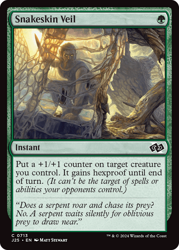 Snakeskin Veil [Foundations Jumpstart] MTG Single Magic: The Gathering  | Multizone: Comics And Games