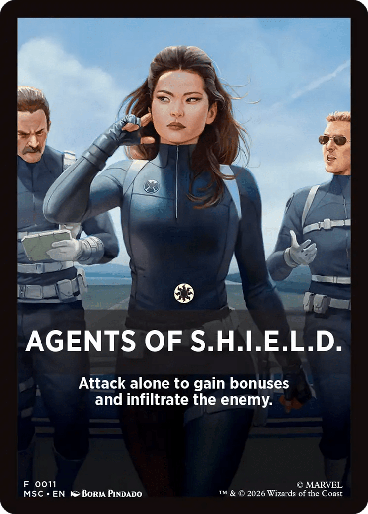 Agents of S.H.I.E.L.D. Theme Card [Marvel Super Heroes Commander] MTG Single Magic: The Gathering  | Multizone: Comics And Games