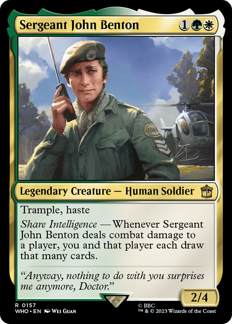 Sergeant John Benton [Doctor Who] MTG Single Magic: The Gathering  | Multizone: Comics And Games