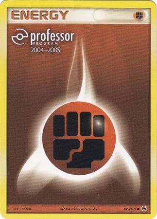 Fighting Energy (105/109) (2004 2005) [Professor Program Promos] Pokemon Single Pokémon  | Multizone: Comics And Games