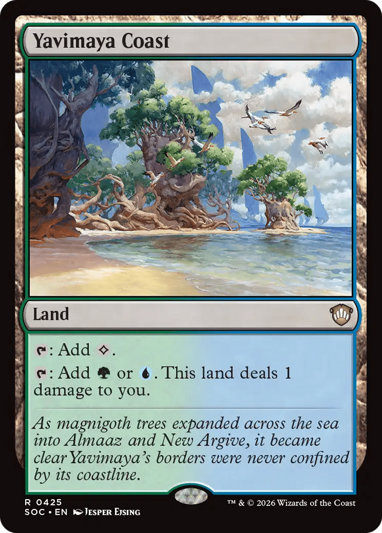 Yavimaya Coast [Secrets of Strixhaven Commander] MTG Single Magic: The Gathering  | Multizone: Comics And Games