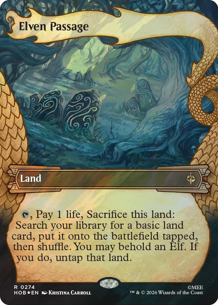 Elven Passage (Showcase) (Surge Foil) [The Hobbit] MTG Single Magic: The Gathering  | Multizone: Comics And Games