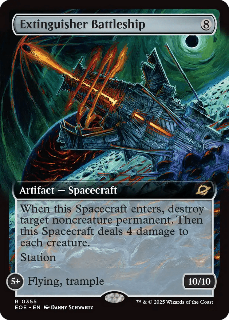 Extinguisher Battleship (Extended Art) [Edge of Eternities] MTG Single Magic: The Gathering  | Multizone: Comics And Games