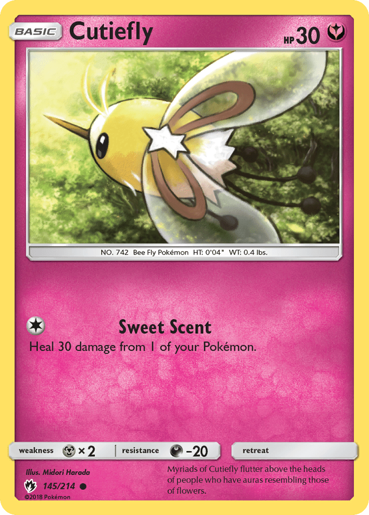 Cutiefly (145/214) [Sun & Moon: Lost Thunder] Pokemon Single Pokémon  | Multizone: Comics And Games