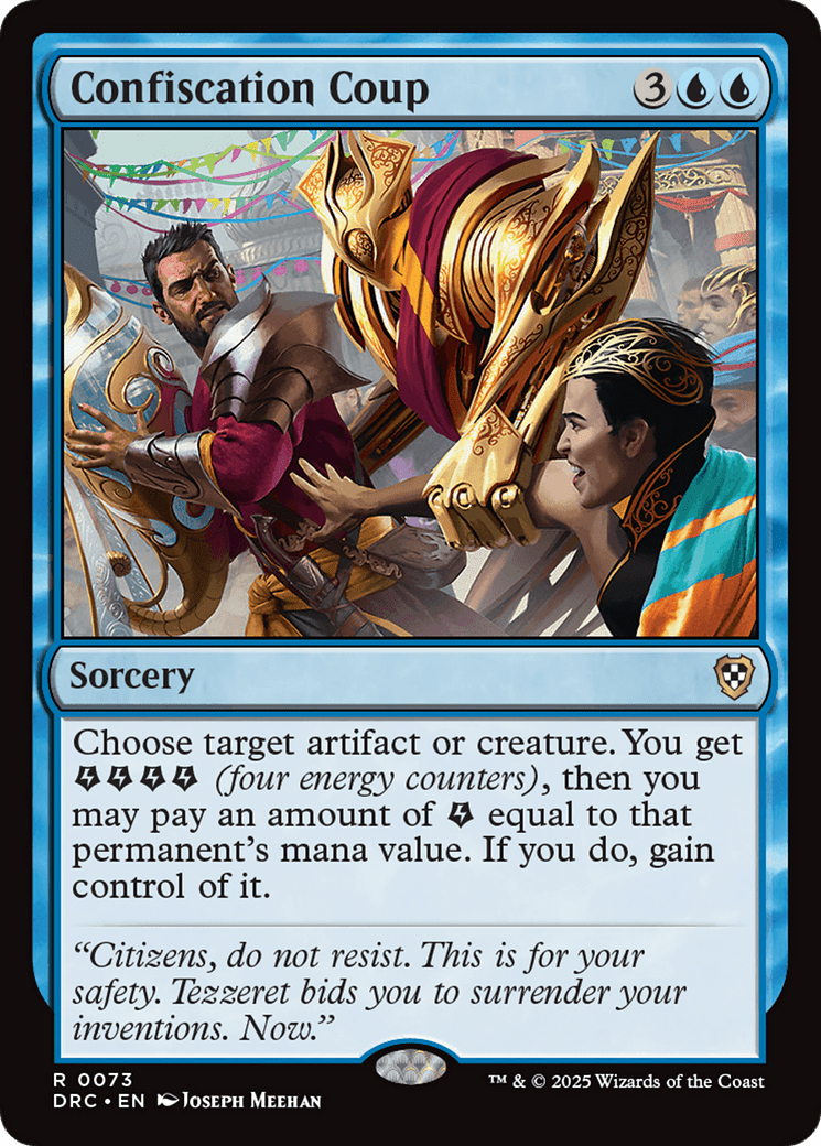 Confiscation Coup [Aetherdrift Commander] MTG Single Magic: The Gathering  | Multizone: Comics And Games