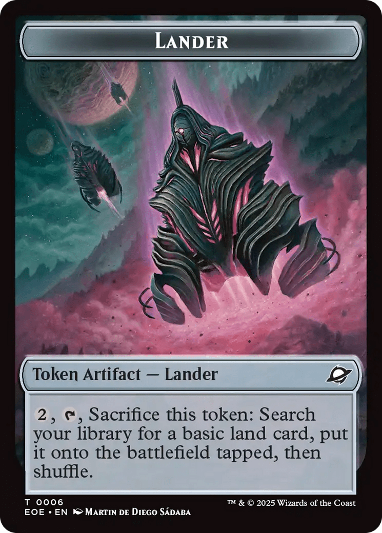 Beast (0006) // Lander Double-Sided Token [Edge of Eternities Tokens] MTG Single Magic: The Gathering  | Multizone: Comics And Games