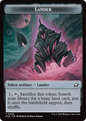Beast (0006) // Lander Double-Sided Token [Edge of Eternities Tokens] MTG Single Magic: The Gathering  | Multizone: Comics And Games