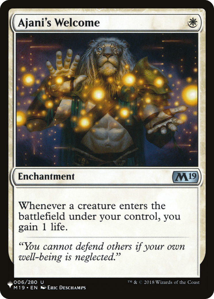 Ajani's Welcome [The List] MTG Single Magic: The Gathering  | Multizone: Comics And Games