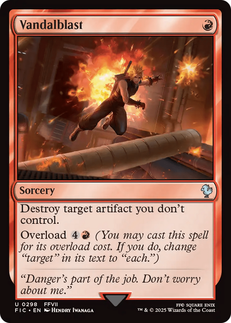 Vandalblast [FINAL FANTASY Commander] MTG Single Magic: The Gathering  | Multizone: Comics And Games