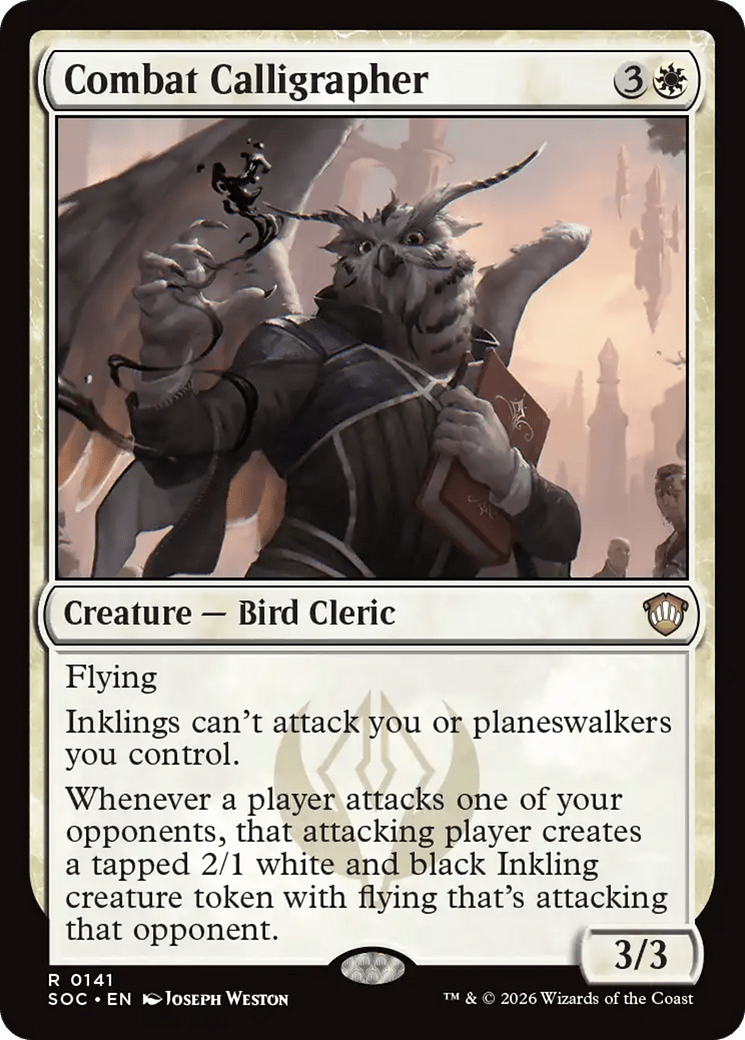 Combat Calligrapher [Secrets of Strixhaven Commander] MTG Single Magic: The Gathering  | Multizone: Comics And Games