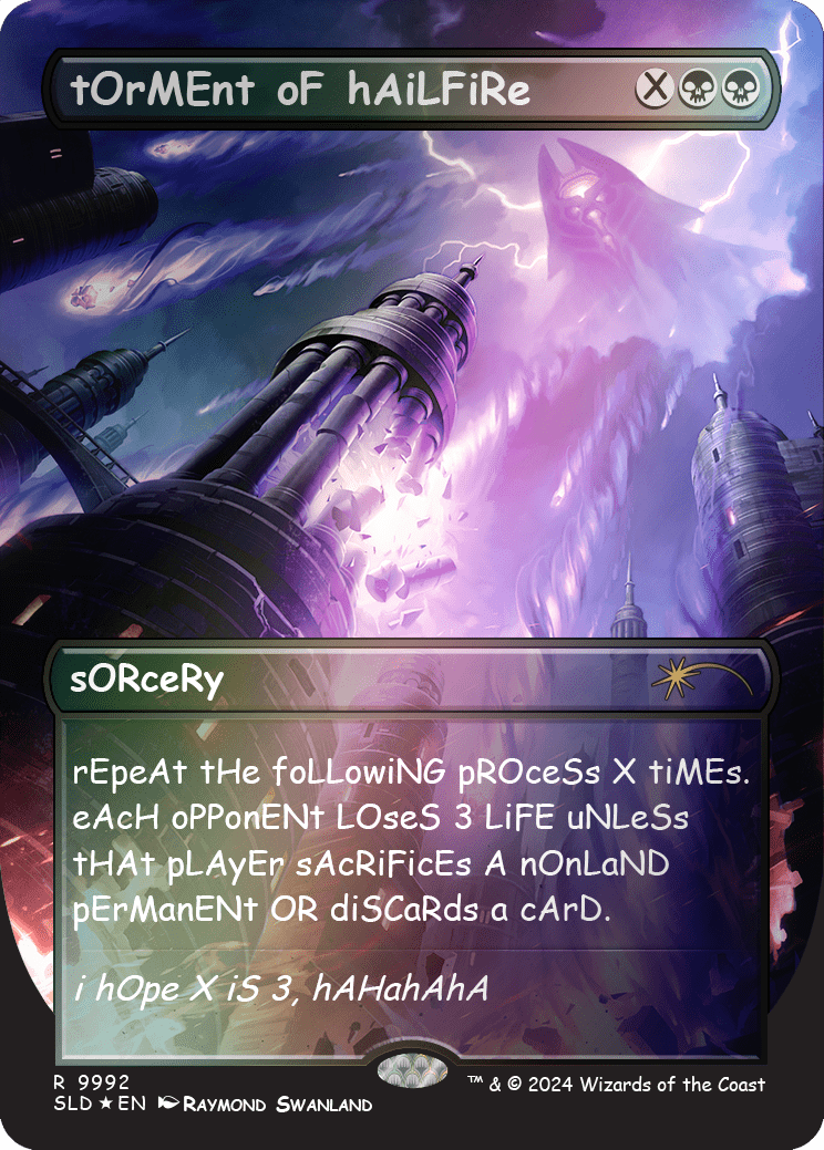 tOrMEnt oF hAiLFiRe (Rainbow Foil) [Secret Lair Drop Series] MTG Single Magic: The Gathering  | Multizone: Comics And Games