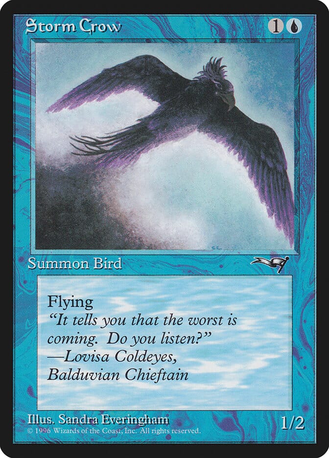 Storm Crow (Looking Ahead) [Alliances] MTG Single Magic: The Gathering  | Multizone: Comics And Games