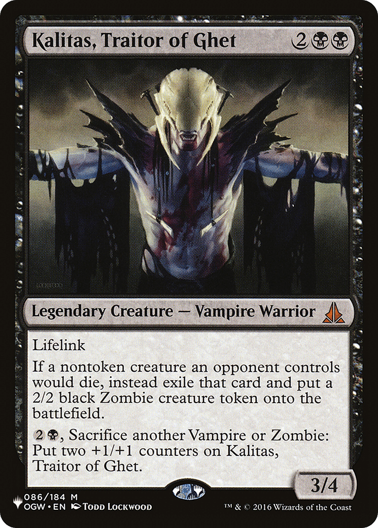 Kalitas, Traitor of Ghet [The List] MTG Single Magic: The Gathering  | Multizone: Comics And Games