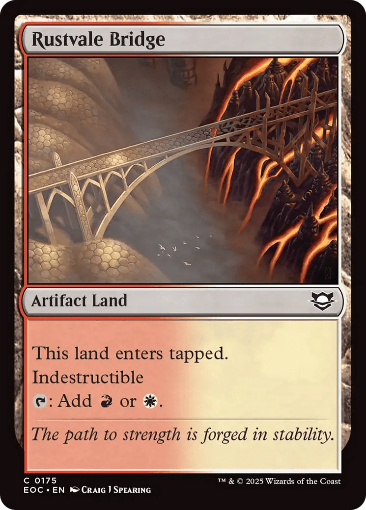 Rustvale Bridge [Edge of Eternities Commander] MTG Single Magic: The Gathering  | Multizone: Comics And Games