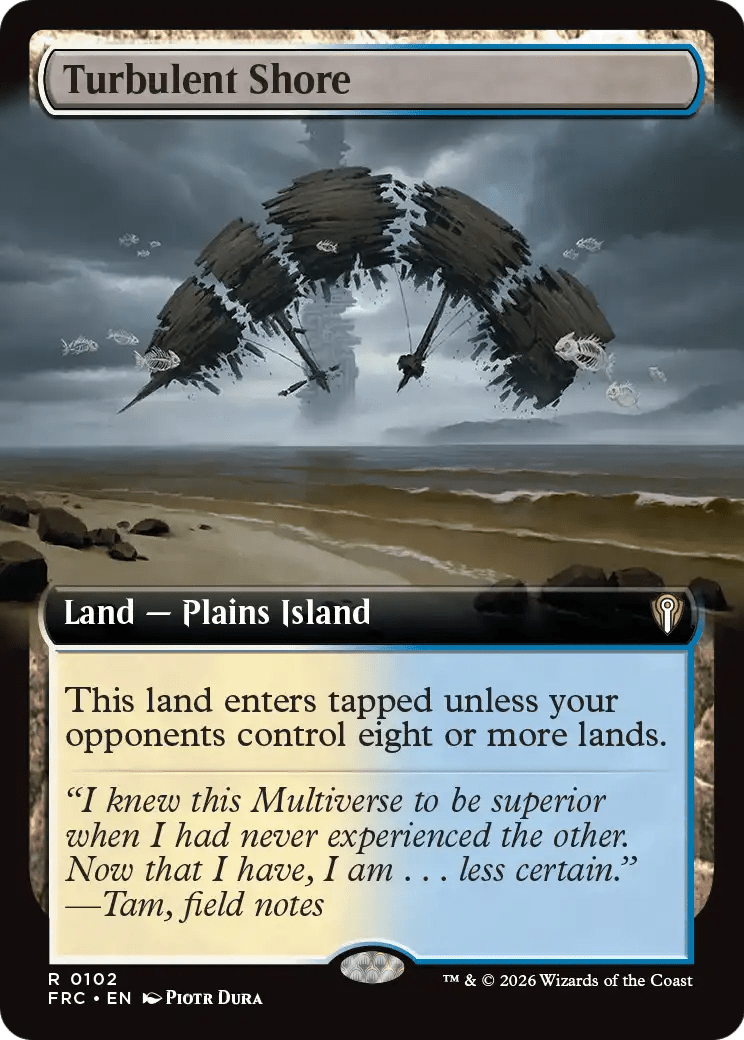 Turbulent Shore (Extended Art) [Reality Fracture Commander] MTG Single Magic: The Gathering  | Multizone: Comics And Games