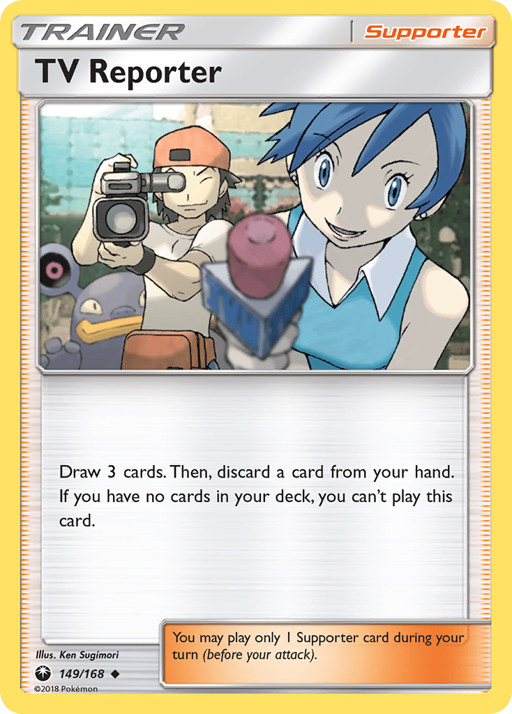 TV Reporter (149/168) [Sun & Moon: Celestial Storm] Pokemon Single Pokémon  | Multizone: Comics And Games