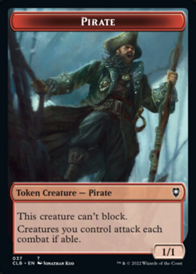 Pirate // Goblin Double-Sided Token [Commander Legends: Battle for Baldur's Gate Tokens] MTG Single Magic: The Gathering  | Multizone: Comics And Games
