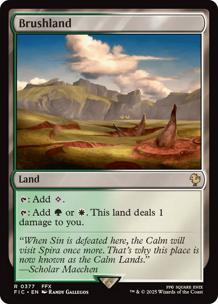 Brushland [FINAL FANTASY Commander] MTG Single Magic: The Gathering  | Multizone: Comics And Games