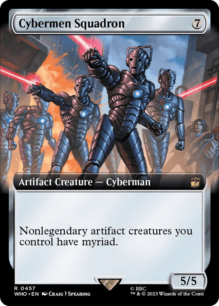 Cybermen Squadron (Extended Art) [Doctor Who] MTG Single Magic: The Gathering  | Multizone: Comics And Games