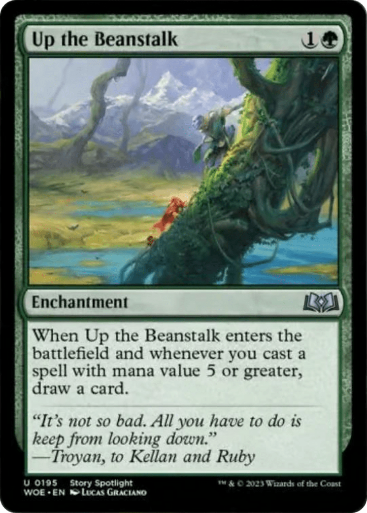 Up the Beanstalk [Wilds of Eldraine] MTG Single Magic: The Gathering  | Multizone: Comics And Games