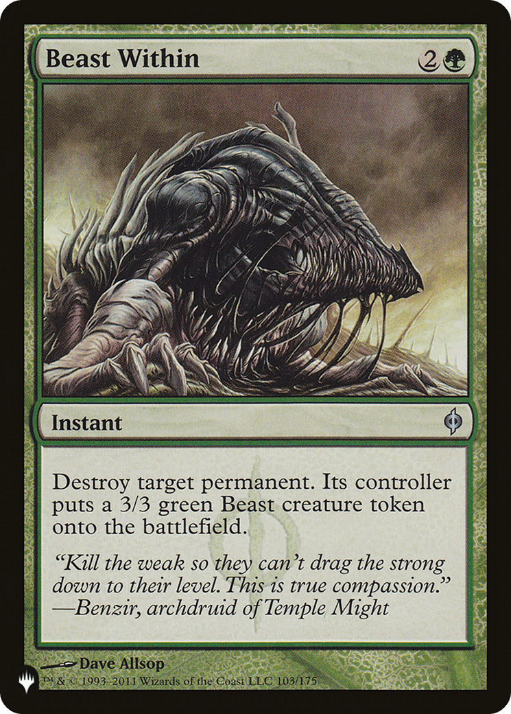 Beast Within [Secret Lair: From Cute to Brute] MTG Single Magic: The Gathering  | Multizone: Comics And Games