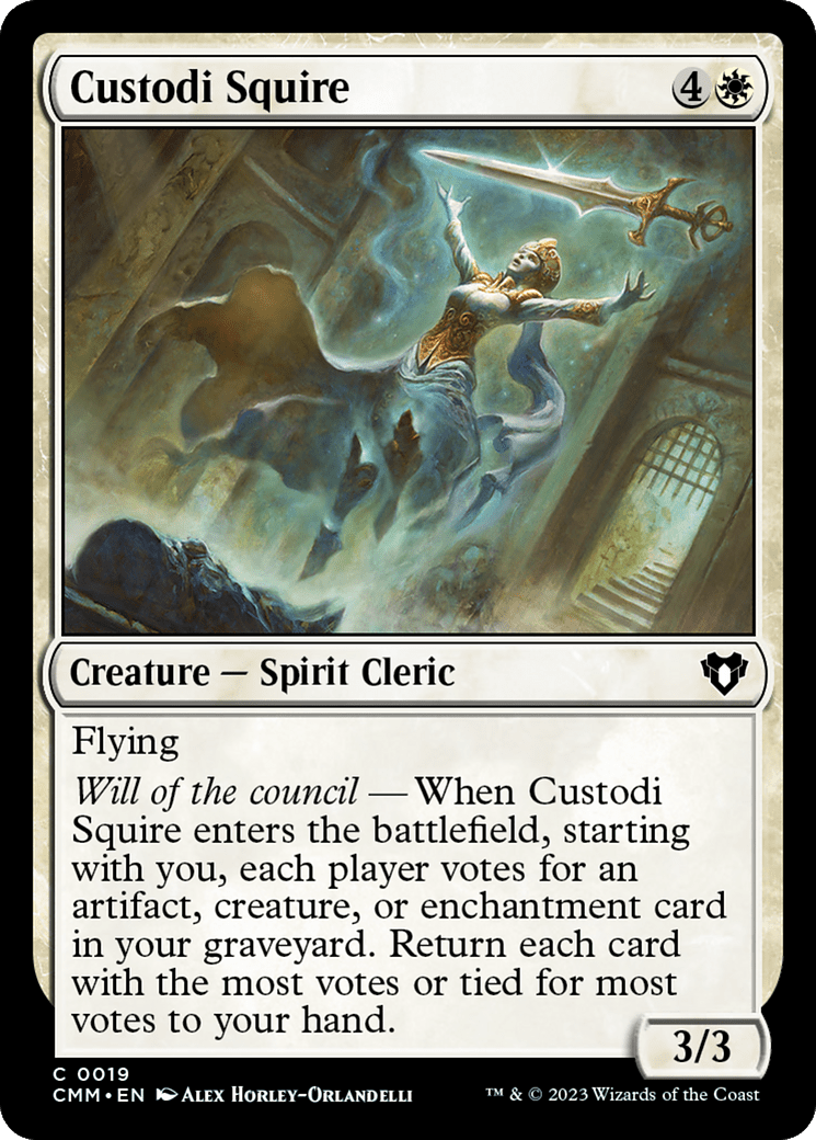 Custodi Squire [Commander Masters] MTG Single Magic: The Gathering  | Multizone: Comics And Games