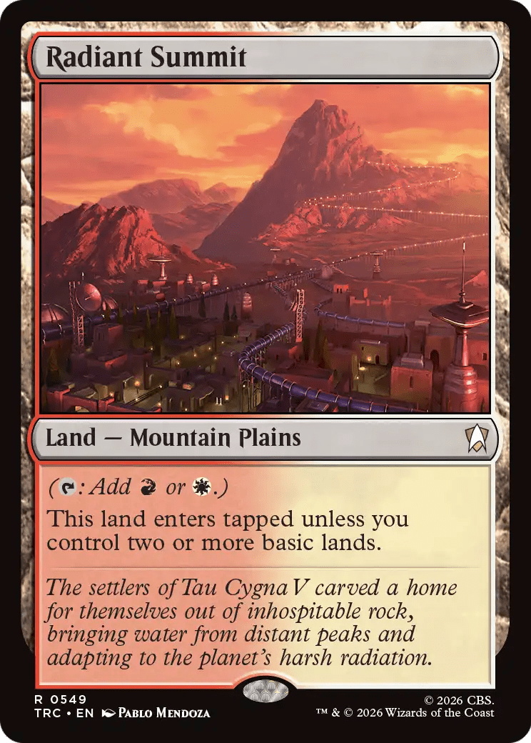 Radiant Summit [Star Trek Commander] MTG Single Magic: The Gathering  | Multizone: Comics And Games
