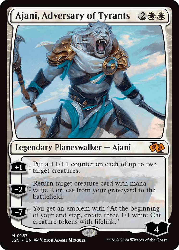 Ajani, Adversary of Tyrants [Foundations Jumpstart] MTG Single Magic: The Gathering  | Multizone: Comics And Games