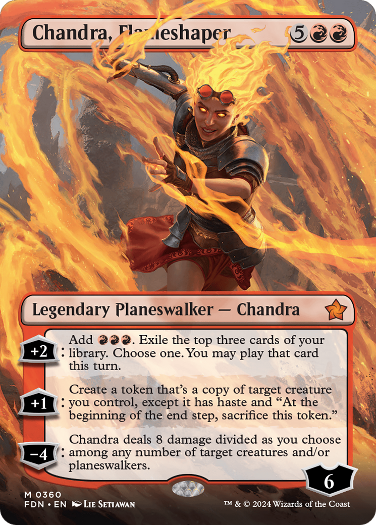 Chandra, Flameshaper (Borderless) [Foundations] | Multizone: Comics And Games