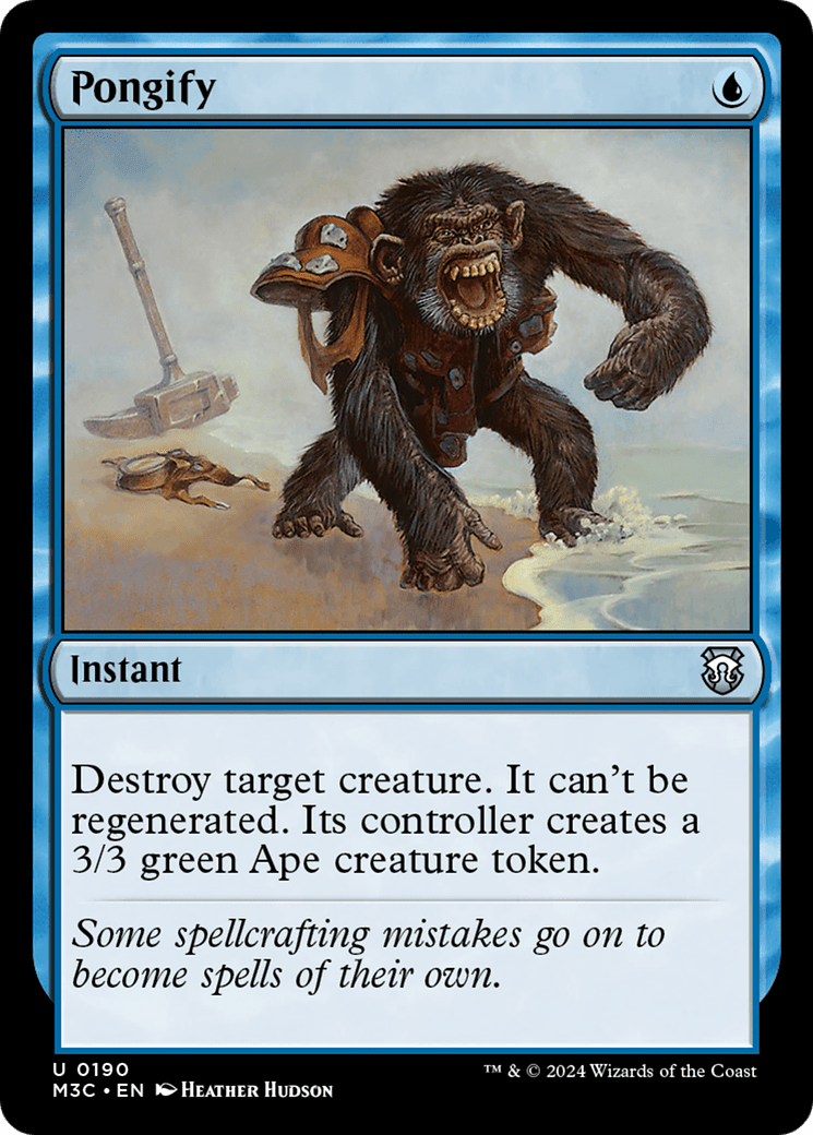 Pongify (Ripple Foil) [Modern Horizons 3 Commander] MTG Single Magic: The Gathering  | Multizone: Comics And Games