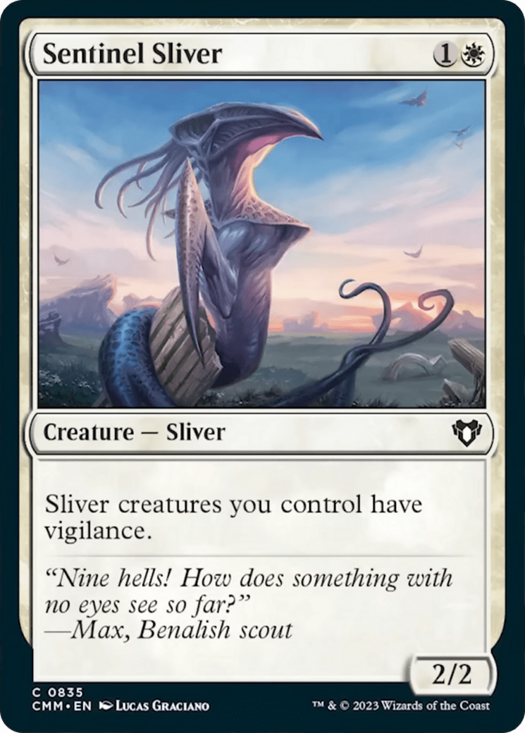Sentinel Sliver [Commander Masters] MTG Single Magic: The Gathering  | Multizone: Comics And Games