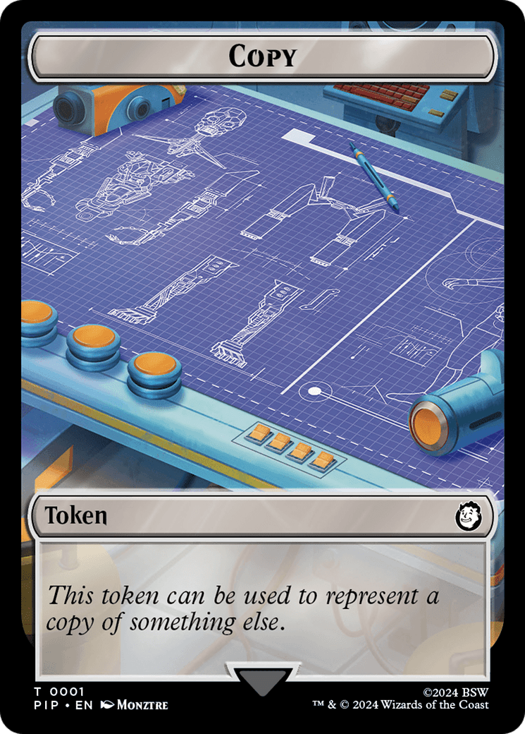 Zombie Mutant // Copy Double-Sided Token [Fallout Tokens] MTG Single Magic: The Gathering  | Multizone: Comics And Games