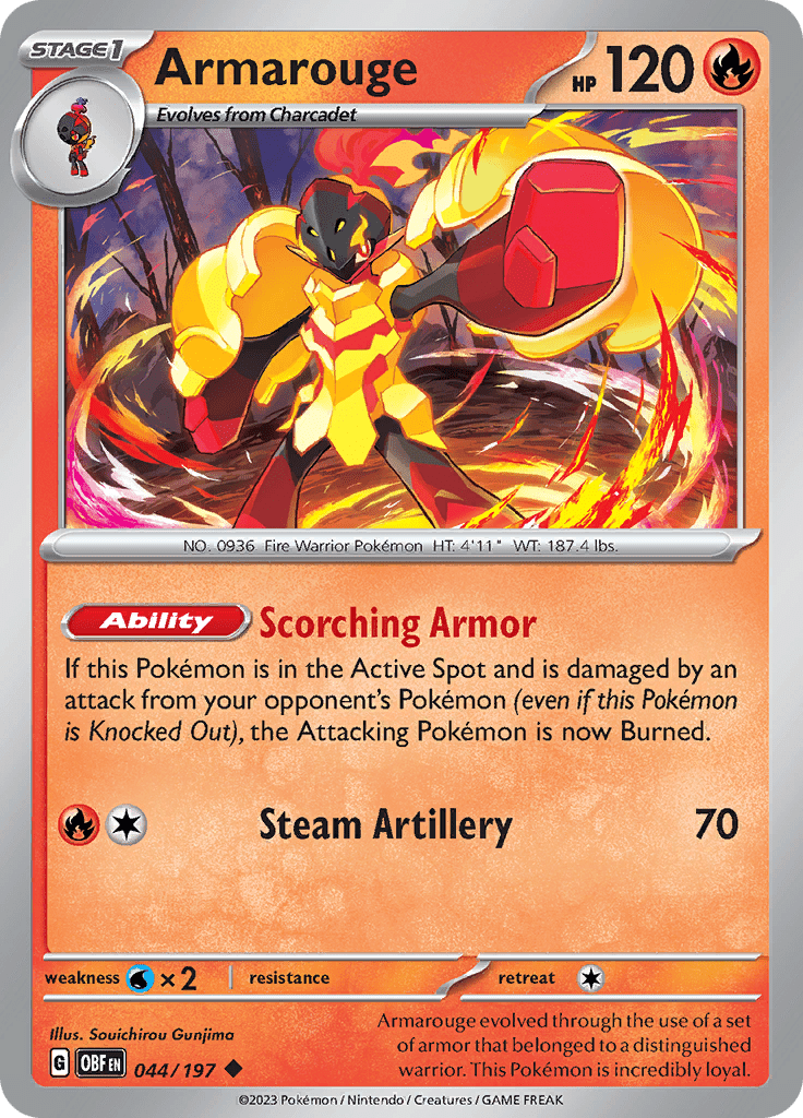 Armarouge (044/197) [Scarlet & Violet: Obsidian Flames] Pokemon Single Pokémon  | Multizone: Comics And Games