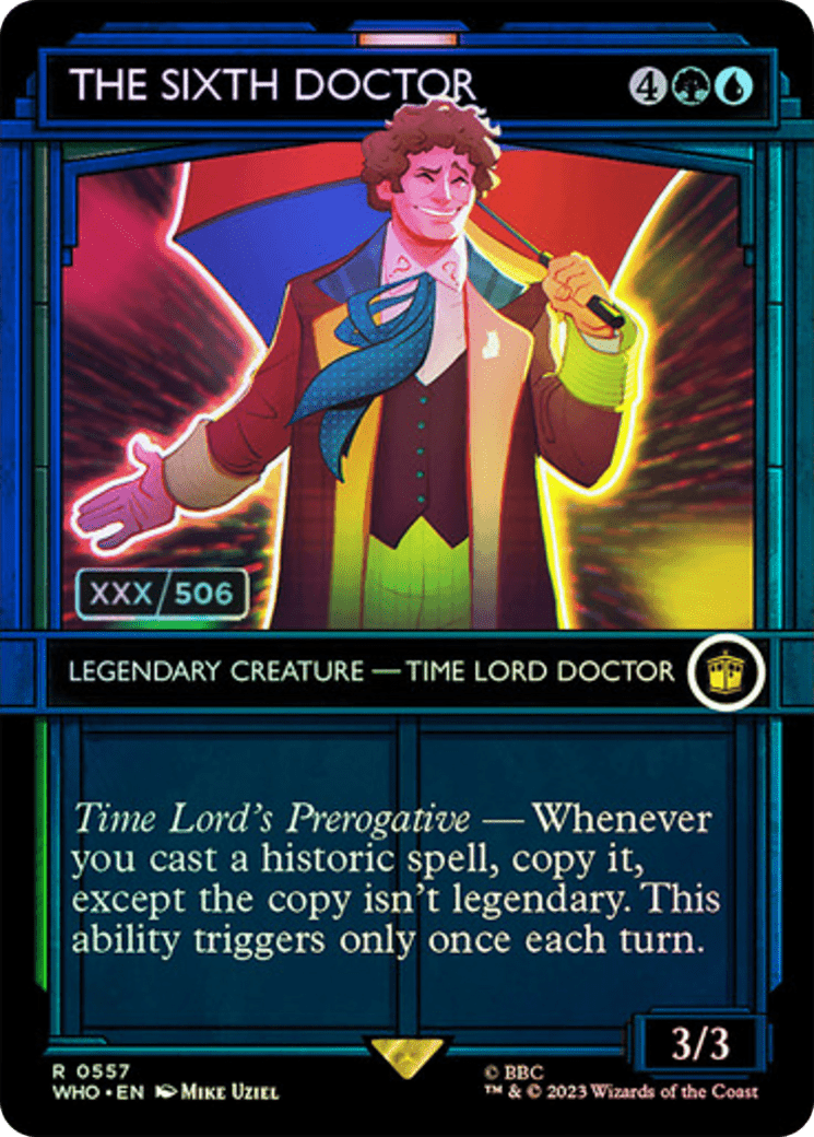 The Sixth Doctor (Serial Numbered) [Doctor Who] MTG Single Magic: The Gathering  | Multizone: Comics And Games