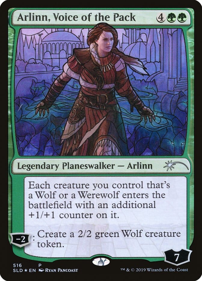 Arlinn, Voice of the Pack (Stained Glass) [Secret Lair Drop Promos] MTG Single Magic: The Gathering  | Multizone: Comics And Games